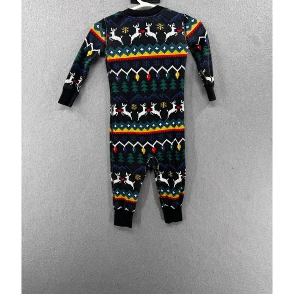 Hanna Andersson Pajamas Baby Size 12/18m Sleeper Fair Isle Christmas Very Merry‎